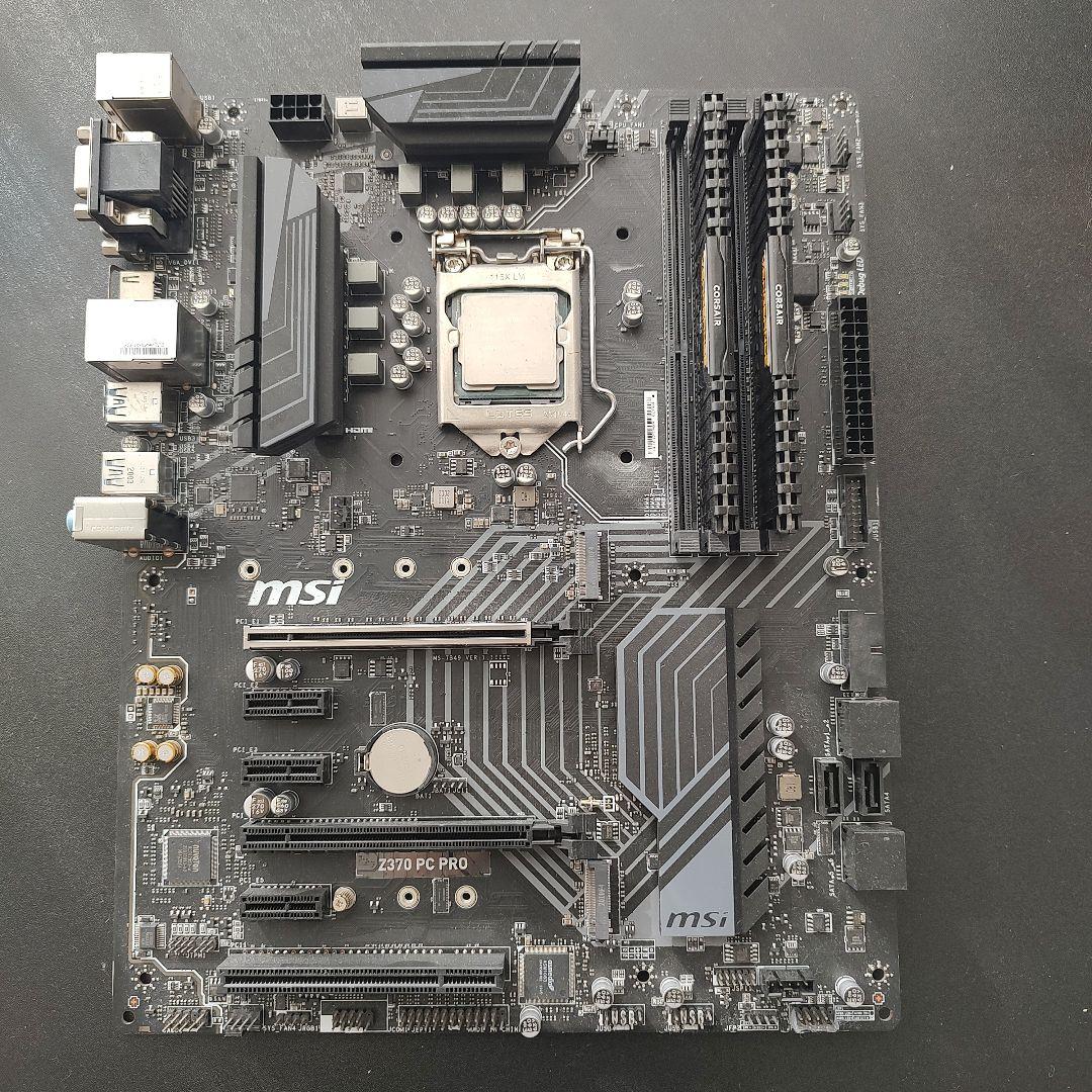 MSI Z370 PC PRO マザーボード＆i5-9400