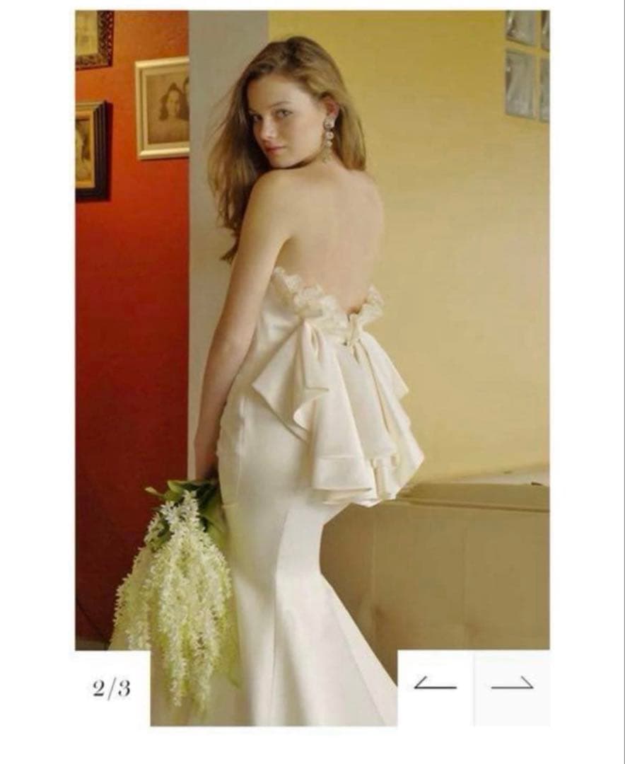 【あお】メリーマリー　ウェディングドレス　マーメイドドレス　S〜M