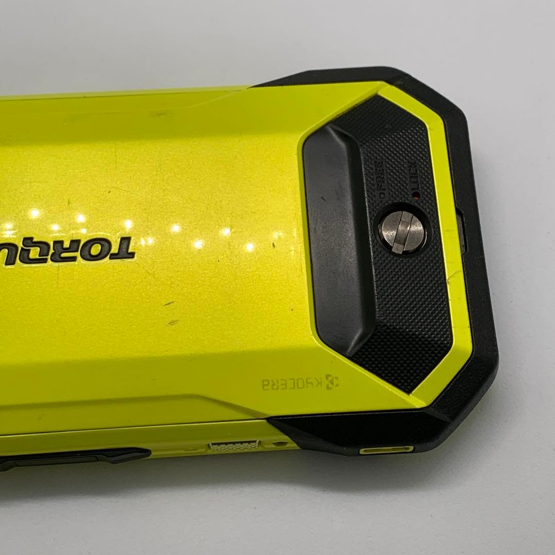 京セラ TORQUE 5G KYG01 イエロー SIMフリー au タフネス