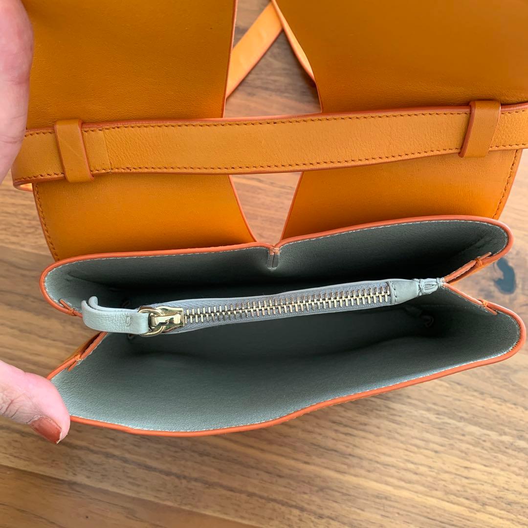 【美品】JIL SANDER ジルサンダー　バッグ　オレンジ