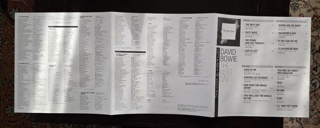 k*n様 美品 デヴィッドボウイ 「The Next Day」 カラー２枚組LP