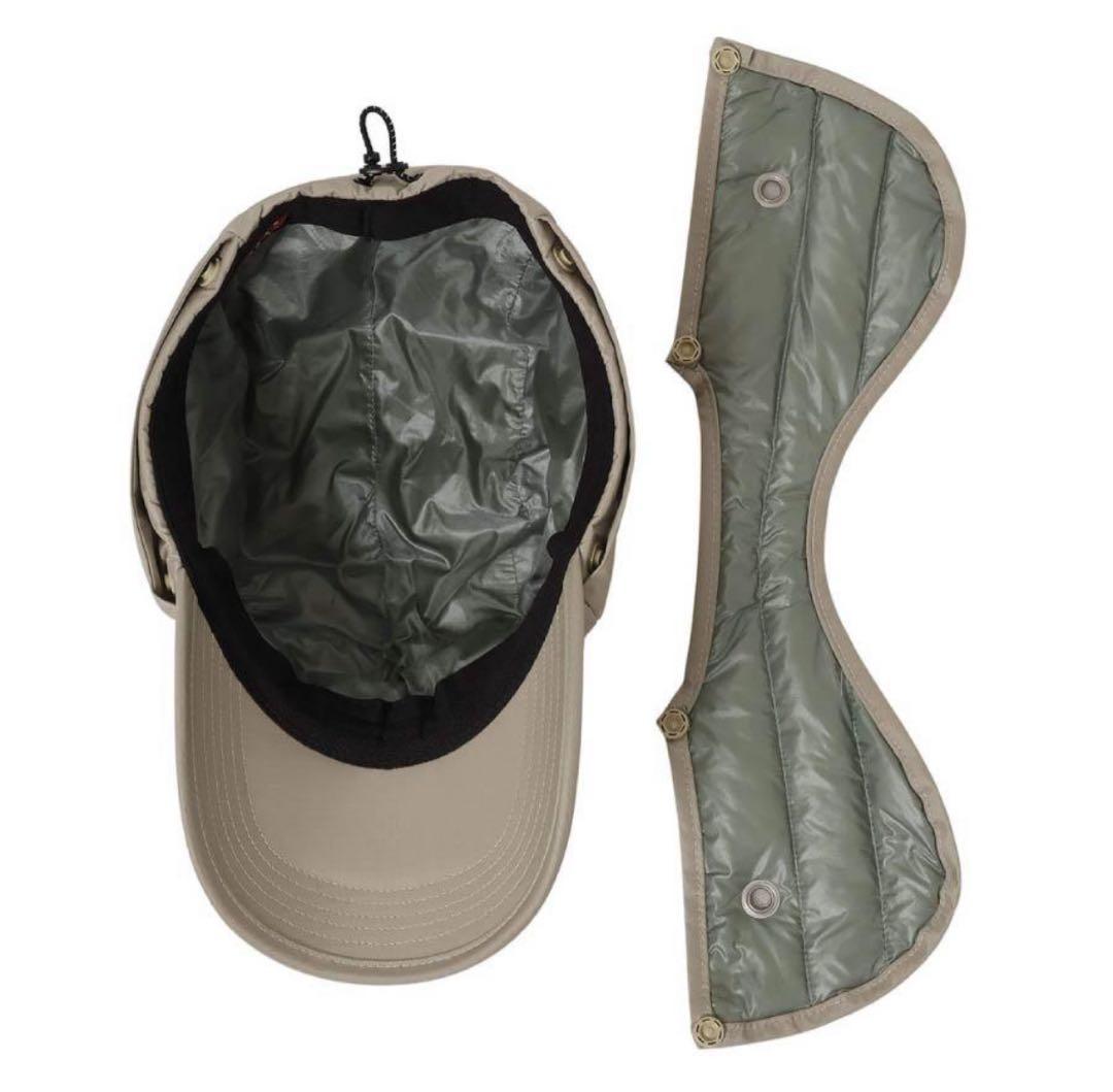 ナンガ ダウンキャップ　AURORA TEX DOWN カーキ