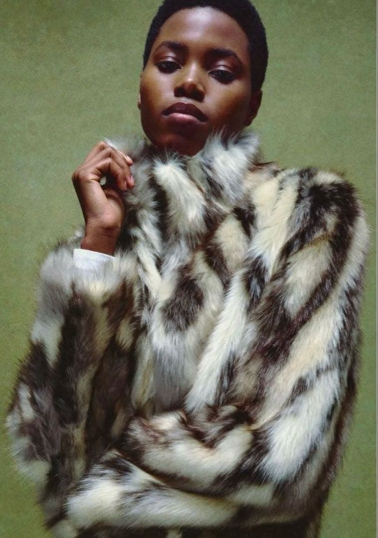 ✨新品未使用✨ZARA フェイクファーコート アニマル柄 高級感