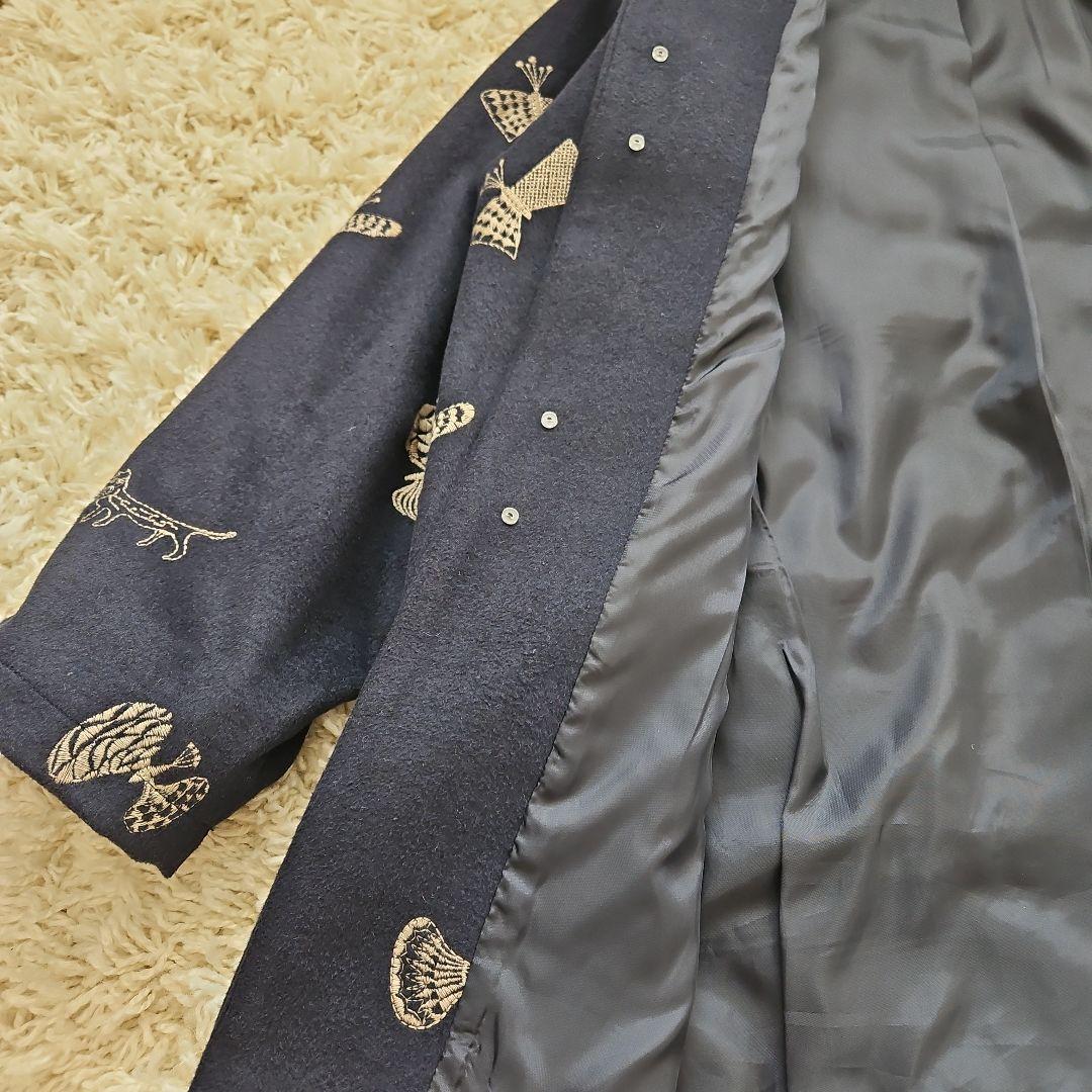 スーパーハッカ フィーユ 保坂優子さん 刺繍 ウール混コート