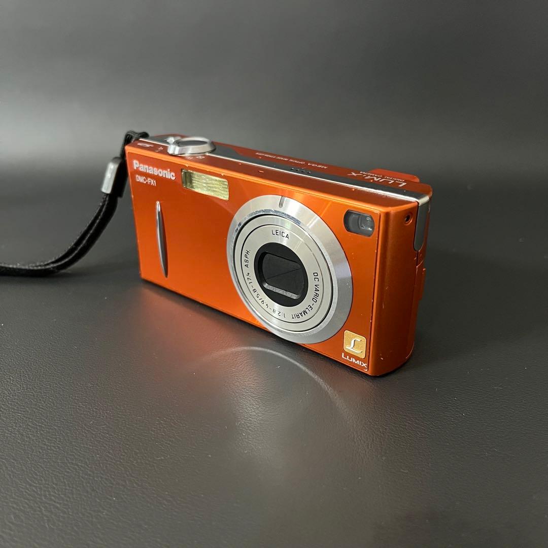 【動作確認済/極美品】Panasonic LUMIX DMC-FX1 オレンジ