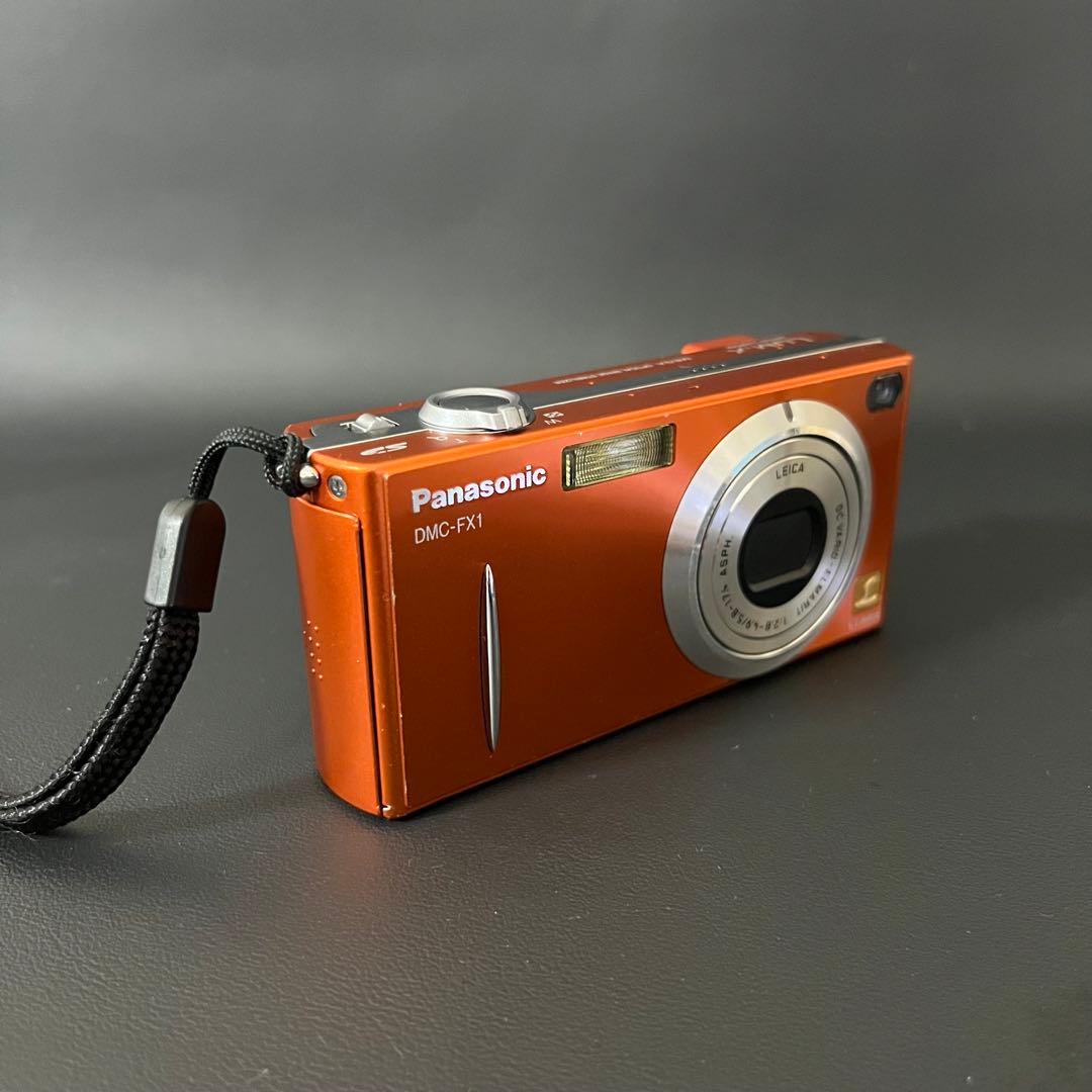 【動作確認済/極美品】Panasonic LUMIX DMC-FX1 オレンジ