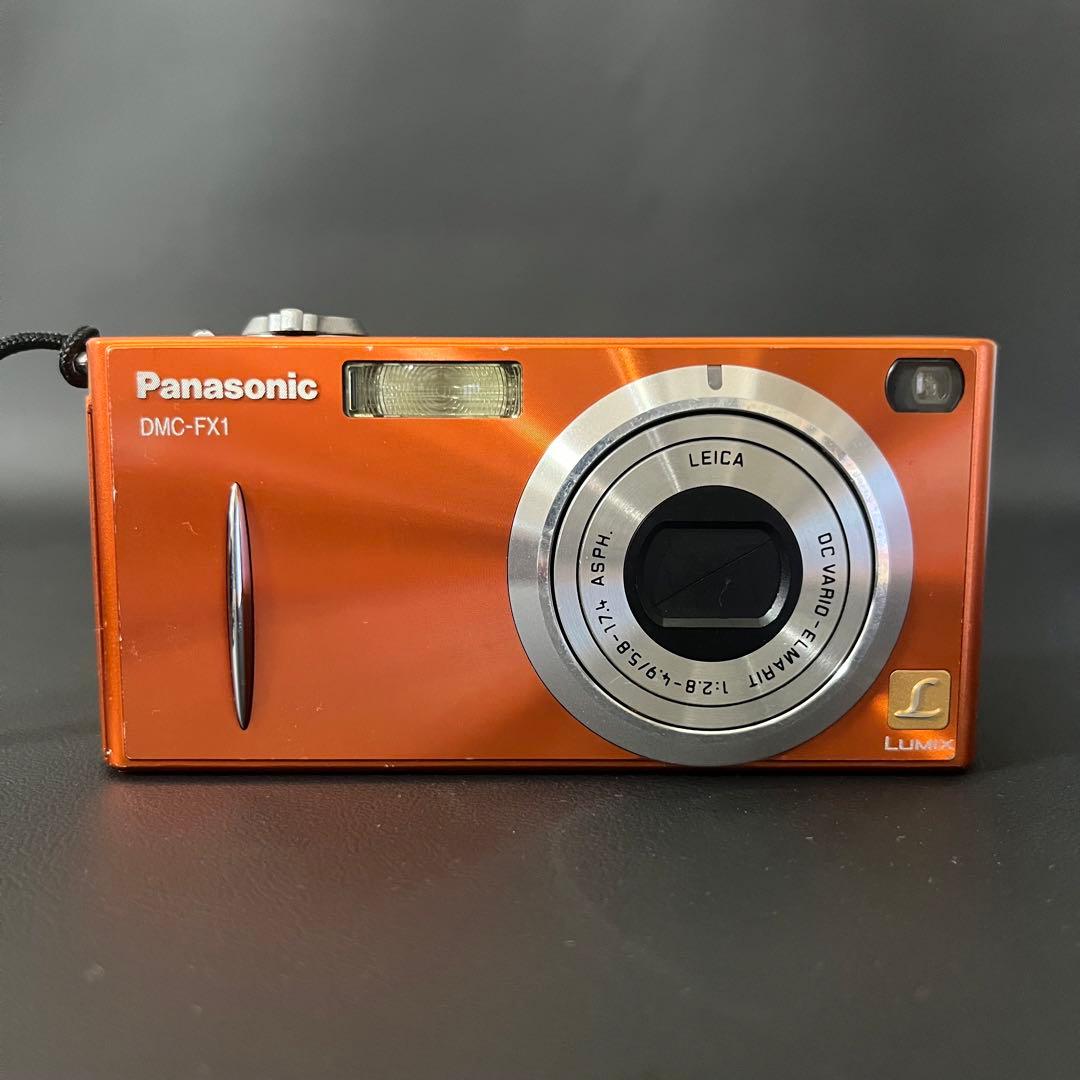 【動作確認済/極美品】Panasonic LUMIX DMC-FX1 オレンジ
