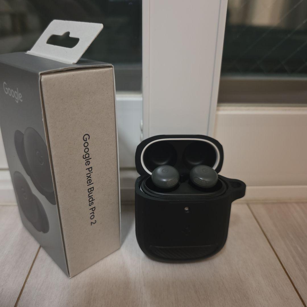 Google Pixel Buds Pro 2 ブラックspigencaseつき
