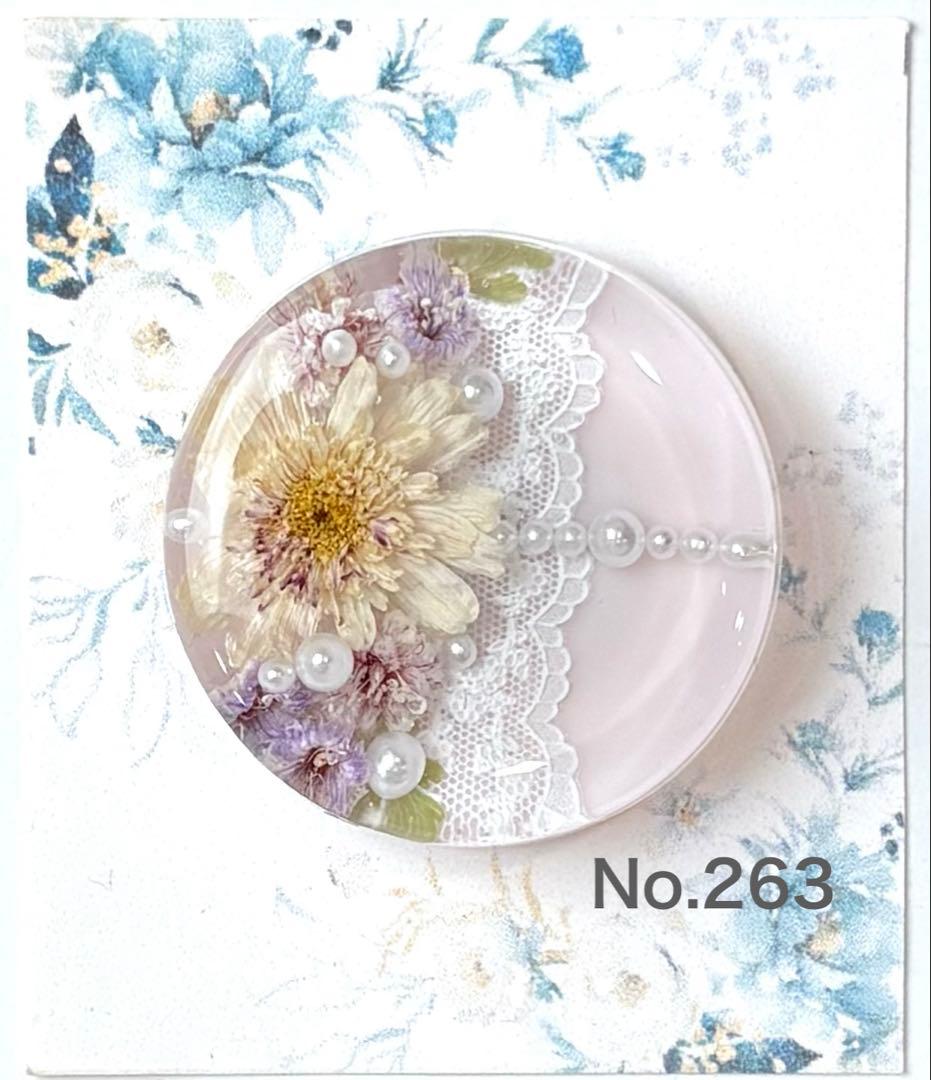 メル30077様　レジンヘアゴム　ポニーフック　ドライフラワー