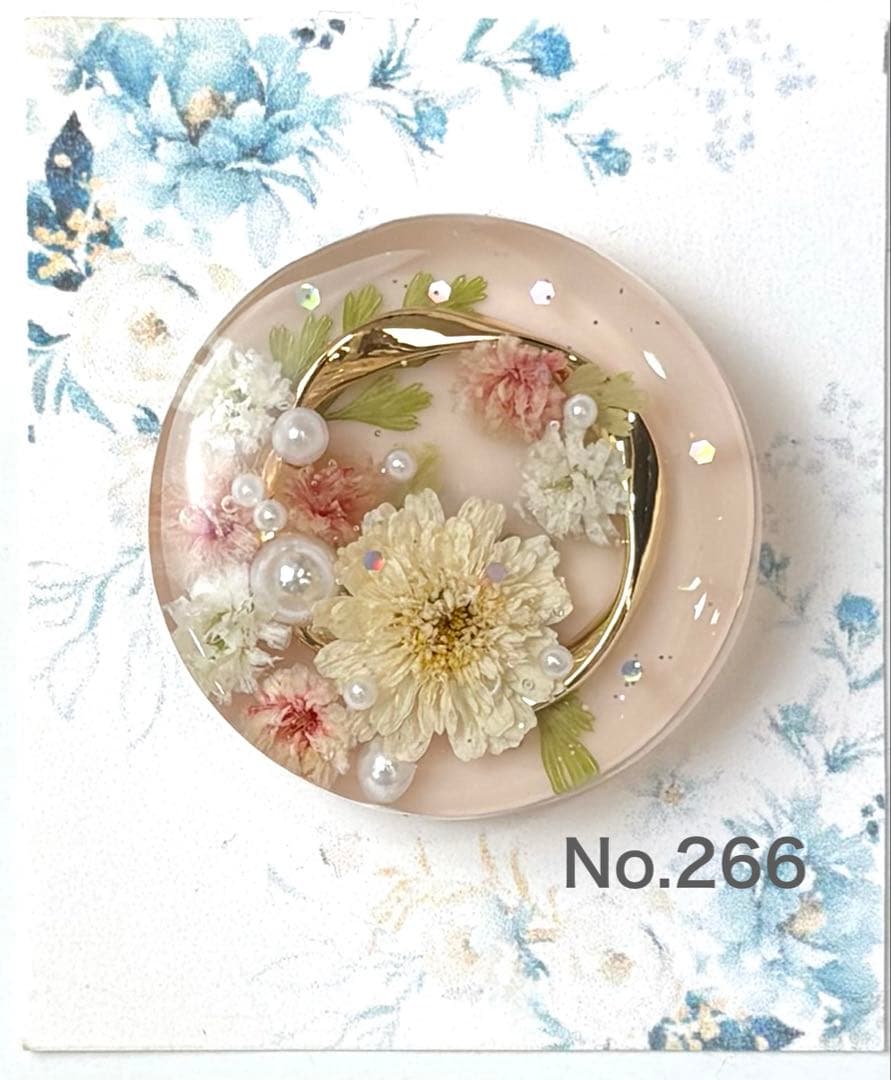 メル30077様　レジンヘアゴム　ポニーフック　ドライフラワー