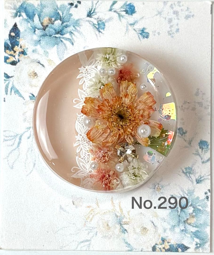 メル30077様　レジンヘアゴム　ポニーフック　ドライフラワー