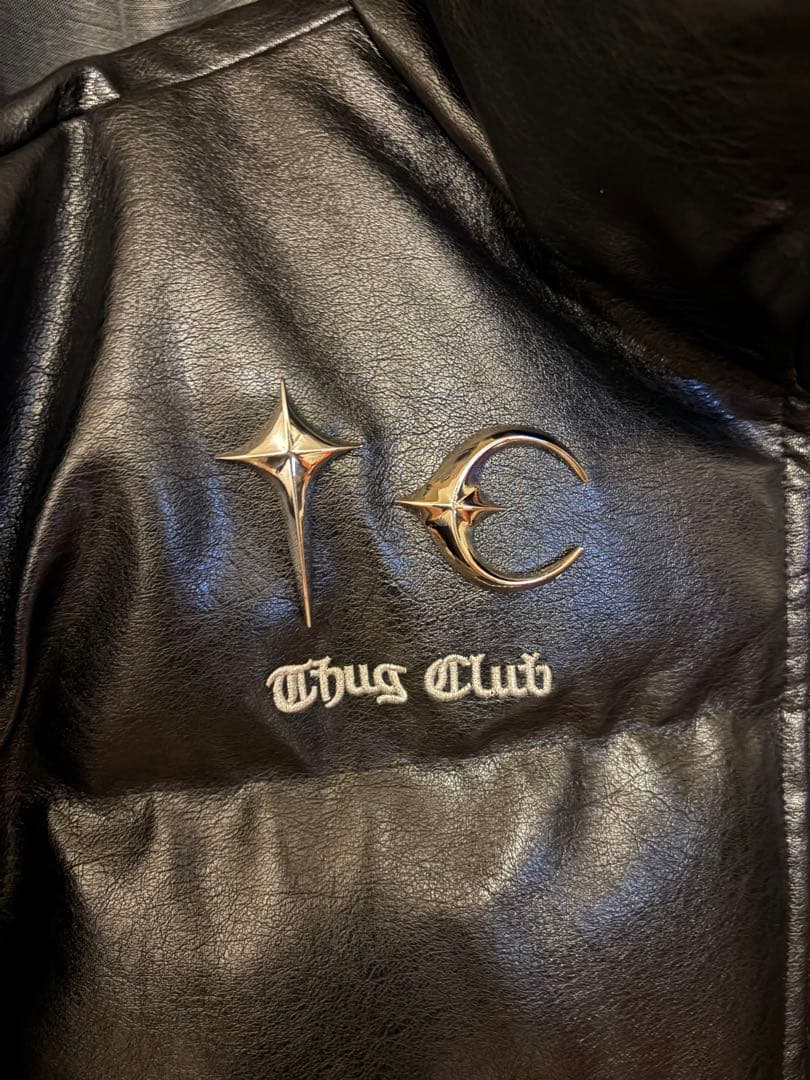 Thug Club 黒 ダウンジャケット