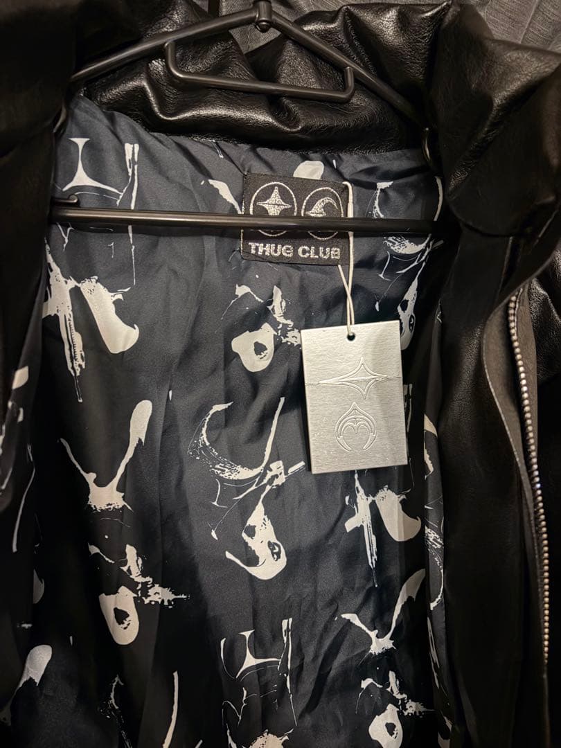 Thug Club 黒 ダウンジャケット