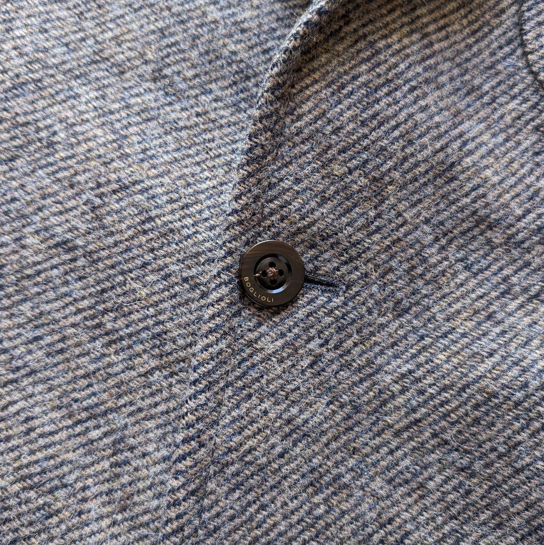 【近年モデル】BOGLIOLI ジャケット ソフトツイード グレー フランネル