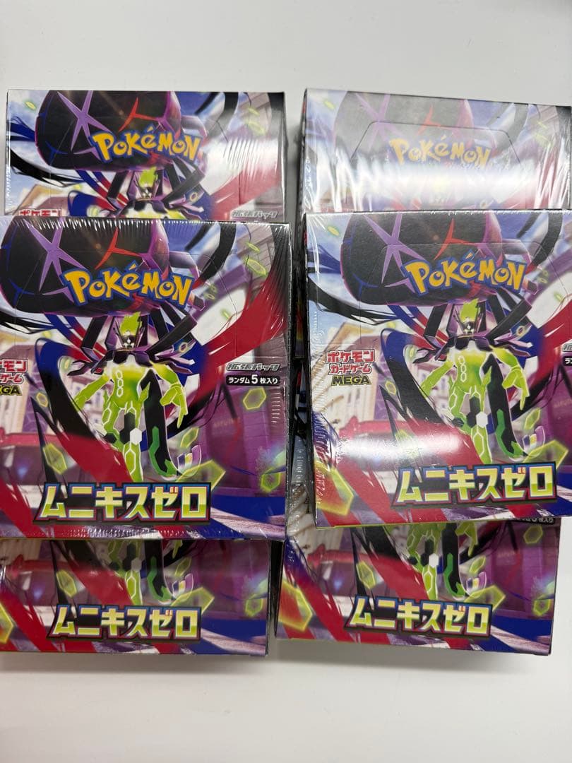 新品未開封　シュリンク付き ポケカ　ムニキスゼロ　6ボックス　メガエルレイド