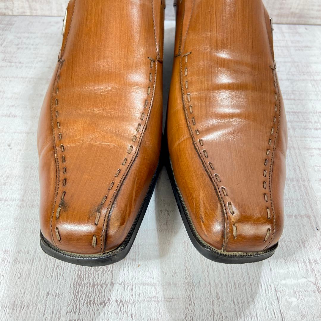 577【美品】KATHARINE HAMNETT 革靴 シングルモンク27cm