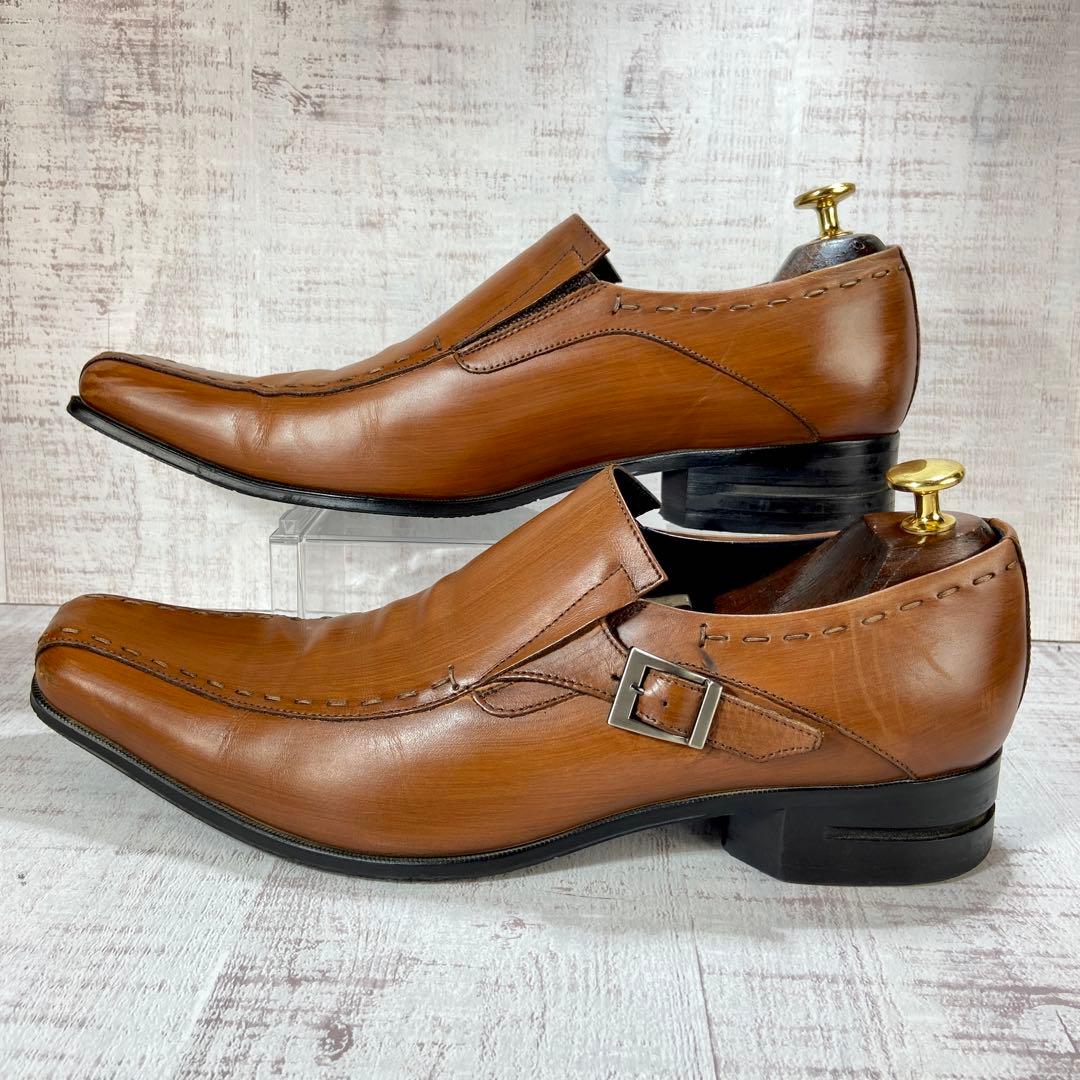 577【美品】KATHARINE HAMNETT 革靴 シングルモンク27cm