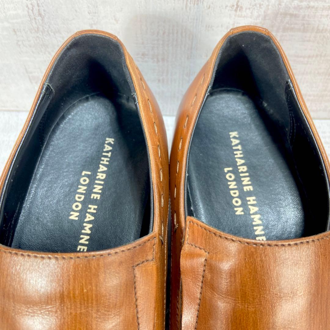 577【美品】KATHARINE HAMNETT 革靴 シングルモンク27cm