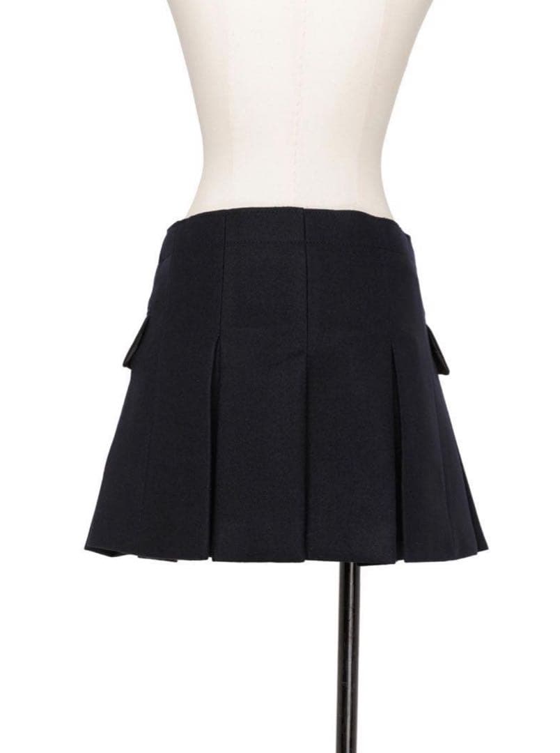 Sacai サカイ 23-06763ウールメルトンレイヤードショーツ スカート