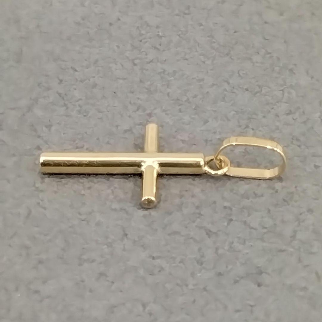 K18YG十字架ペンダントトップ　　中古品