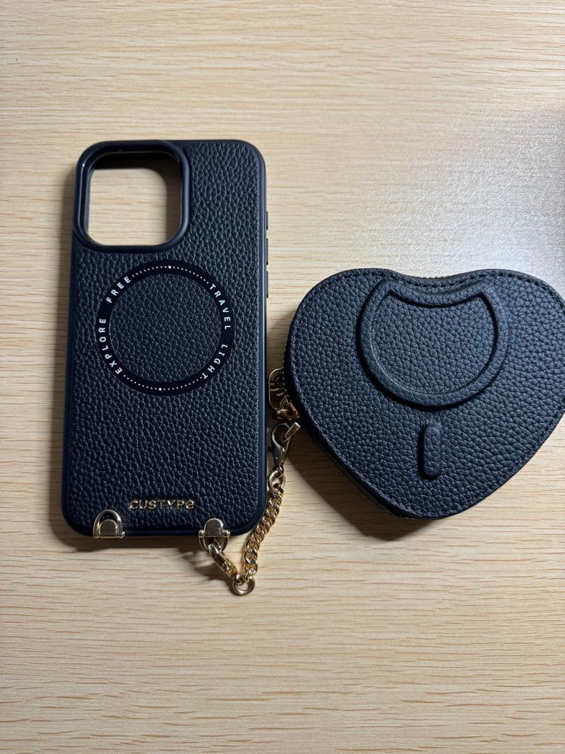 CUSTYPE iPhone15promaxケース　ハートポーチ　magsafe