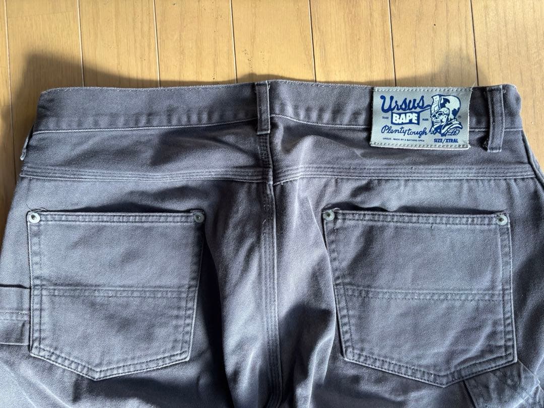 URSUS BAPE（A BATHING APE）パンツ XL グレー 古着