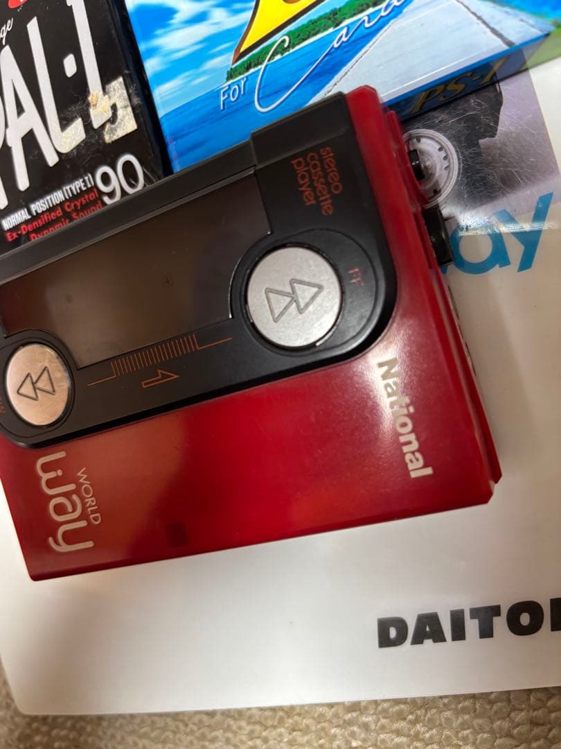 ナショナル　RQ-J2　WORLD WAY　通電確認　ウォークマン　ジャンク品