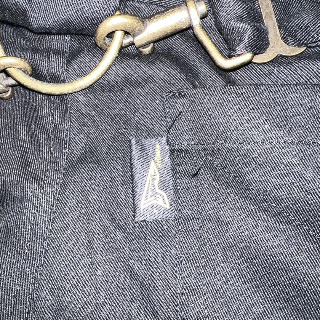 希少　20471120 HYOMA レザーコンビボンテージハーフパンツ