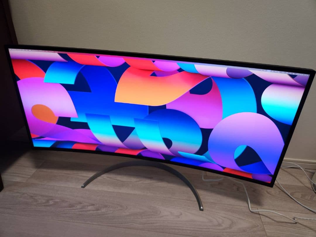 LG 37.5インチ高解像度(3840×1600)曲面型ウルトラワイドモニター