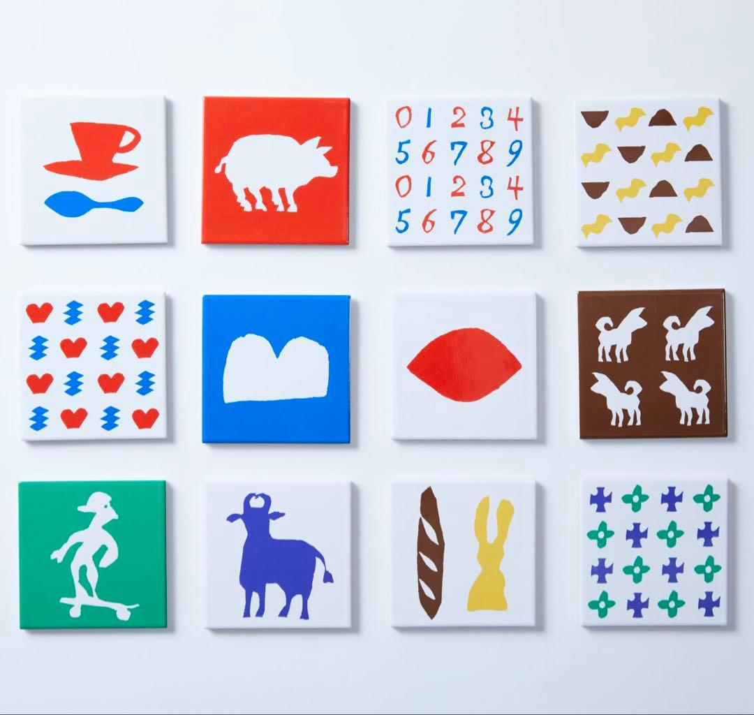 cocco　4枚セット　柚木沙弥郎多治見タイルlife・LIFE展