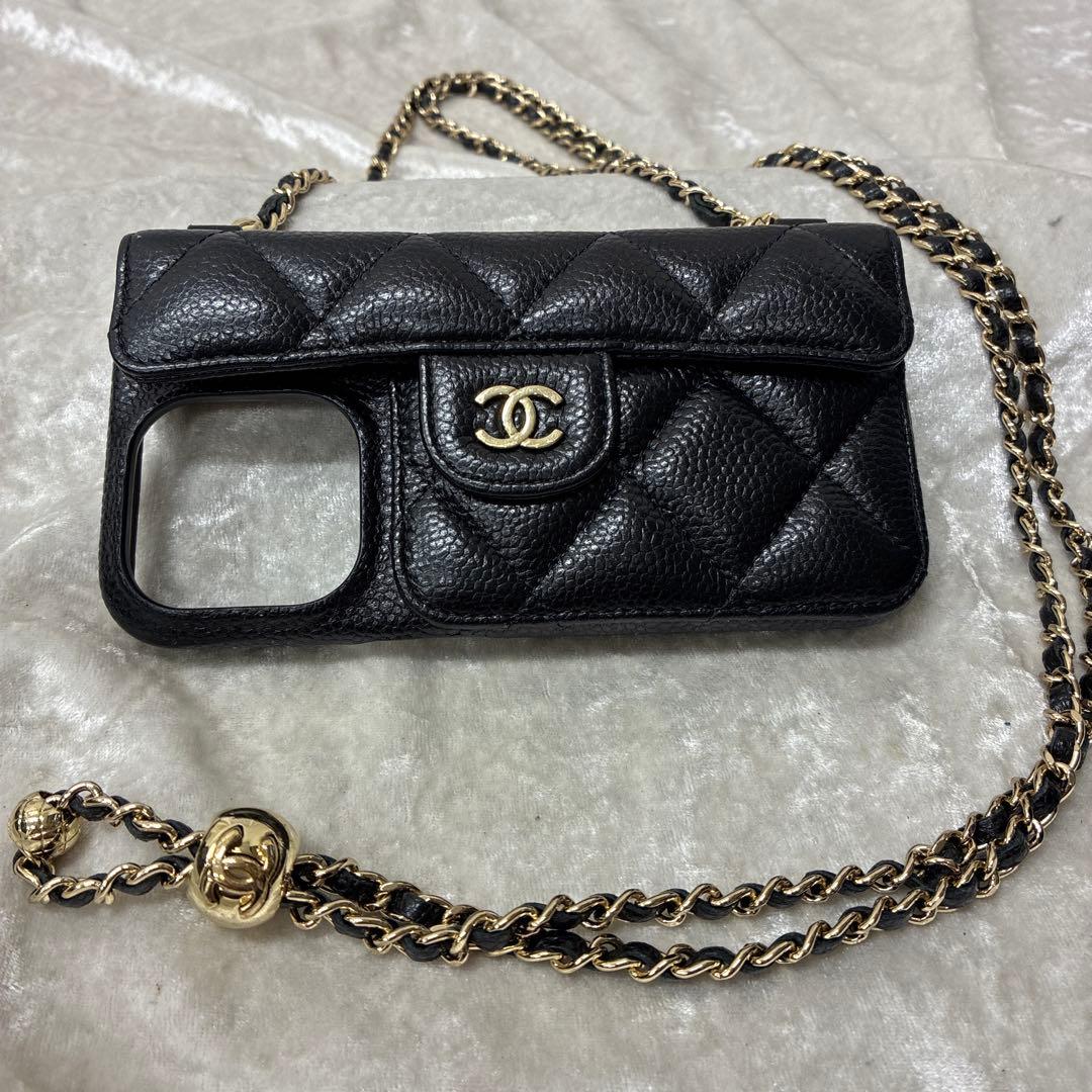 CHANEL シャネル マトラッセ iPhoneケース 6.1インチ相当