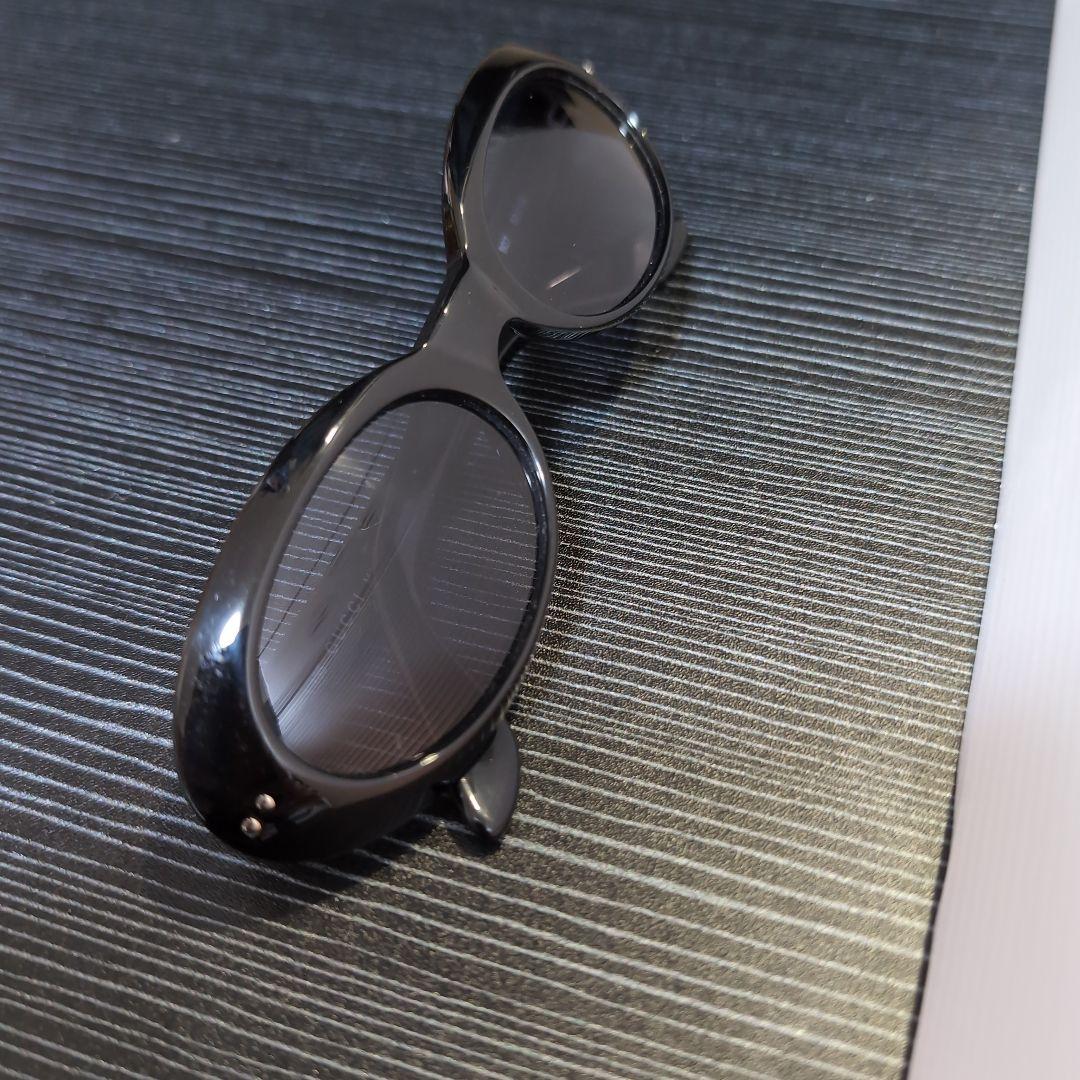 GUCCI イタリア製 Gロゴ装飾スリムオーバルレディースサングラス度無し