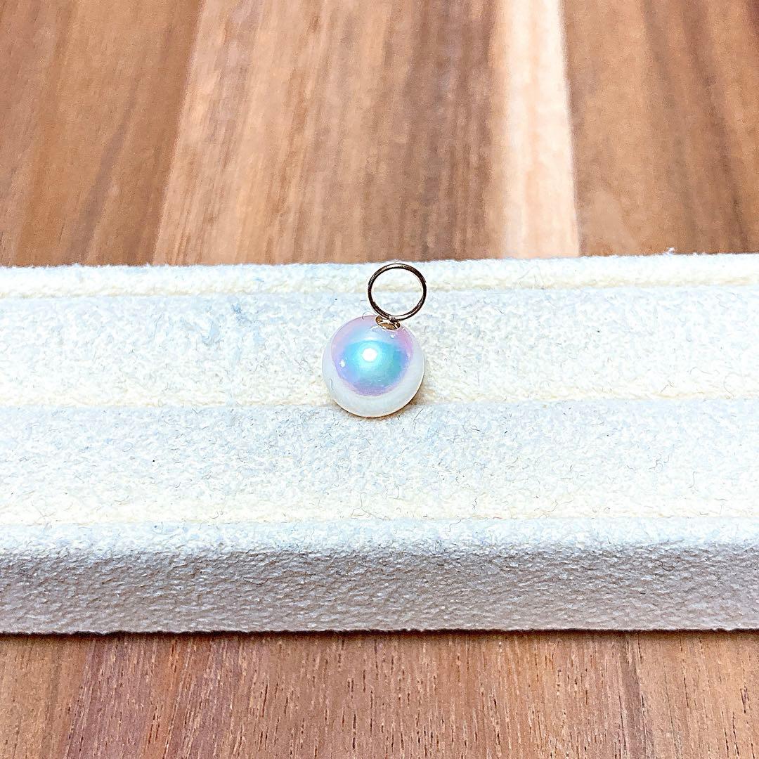 【新品・百貨店商品／総本店】2146★K18ツキサシ付き天女級アコヤ真珠★最強珠