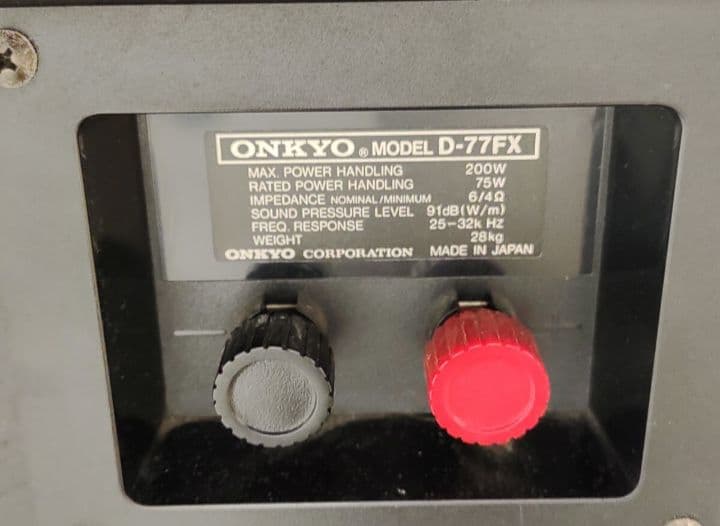 Y*A様 手渡し　ONKYO　D77-FX 大型スピーカー購入者様引き取り、出品