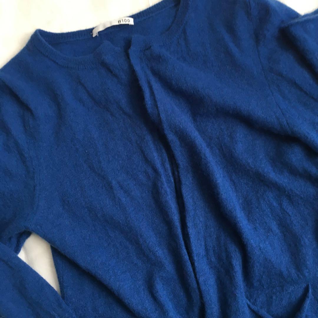 n100 カーディガン　カシミヤ100％