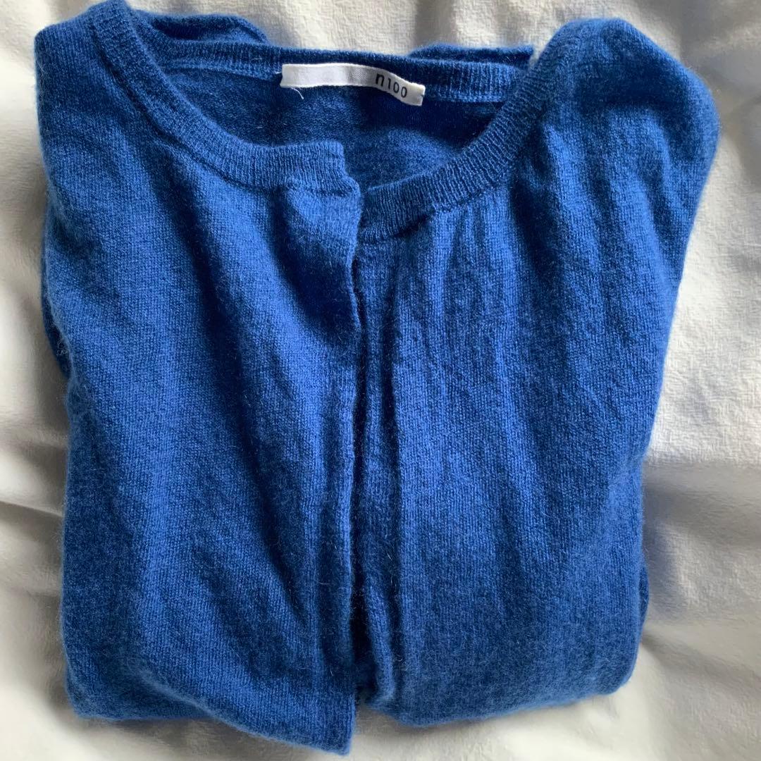 n100 カーディガン　カシミヤ100％