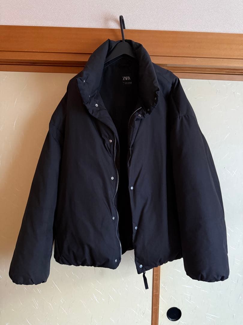 ZARA メンズ クロップドパフジャケット L