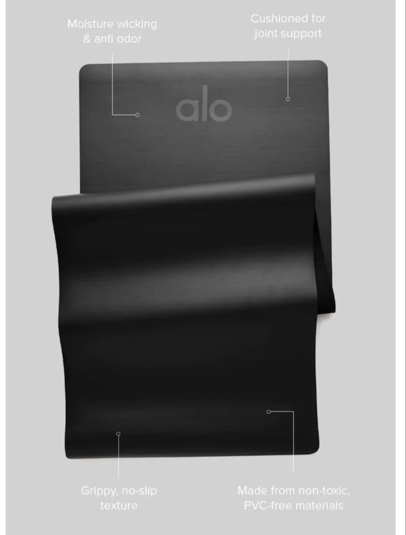 aloyoga Warrior Mat　Black２本セットアローヨガヨガマット