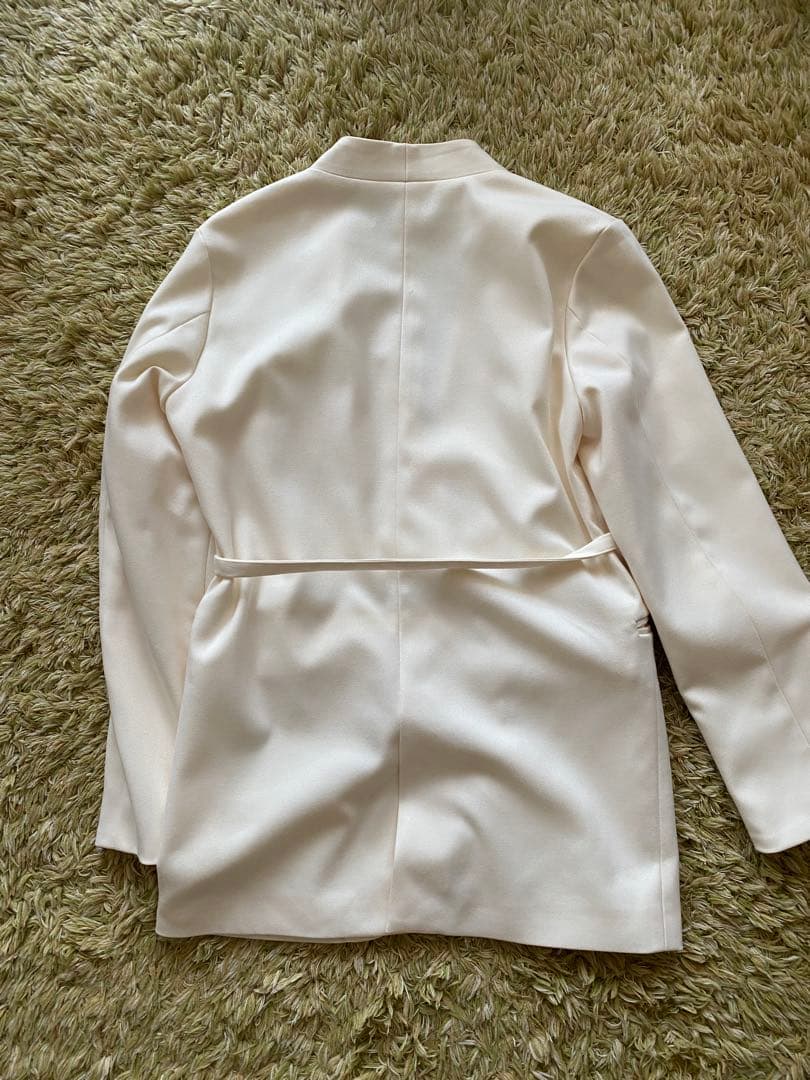 【mepo】【美品】アニュアンス ミドルレングススリットスリーブジャケット