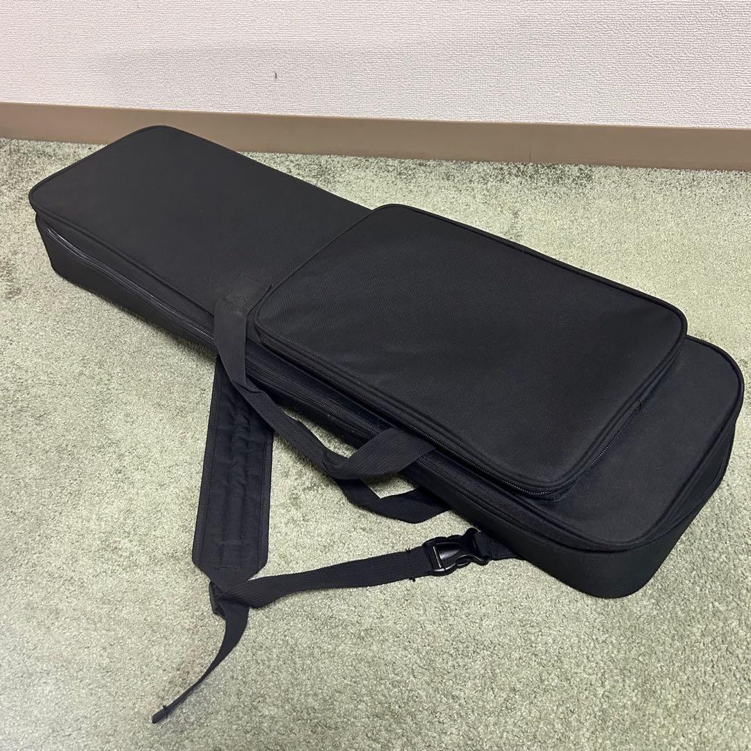 【美品】沖縄三線　蛇柄　人工皮仕様　三味線タイプ　リュックケース付き