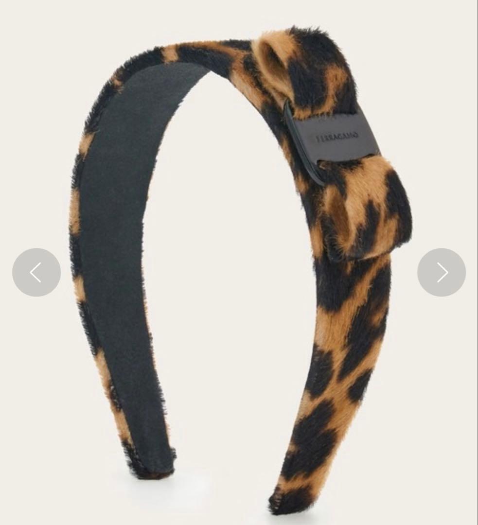 FERRAGAMO カチューシャ 新品　レオパード　ヒョウ柄
