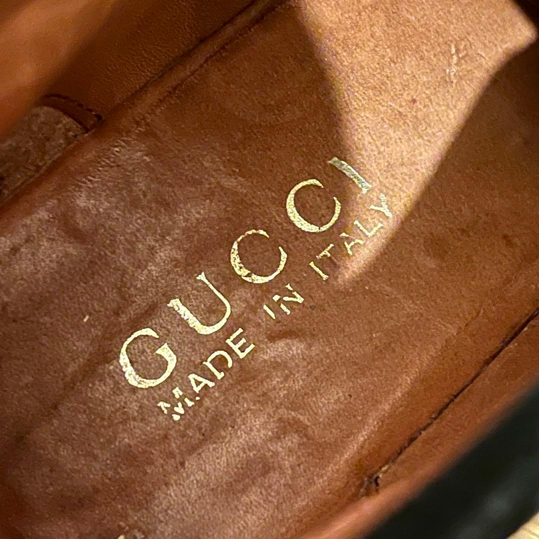 早い者勝ち！GUCCI グッチ ホースビット モカシン ブーツ スエード23.5