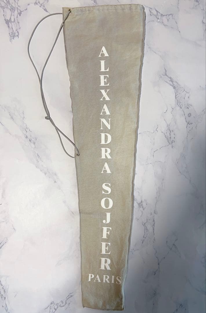 ダークブルー 装飾付き 長傘 晴雨兼用