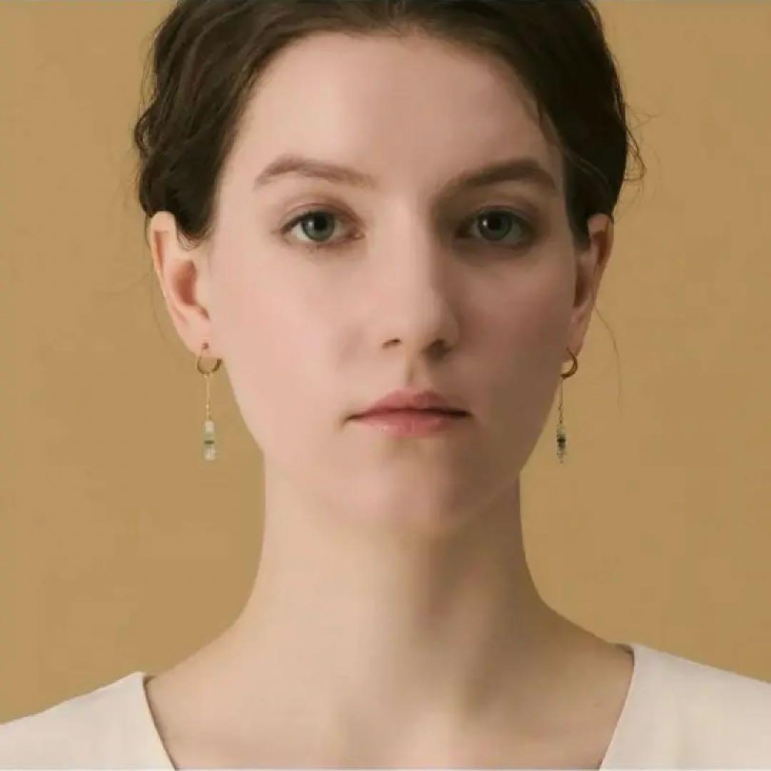 agete K10ローマンガラスピアスチャーム