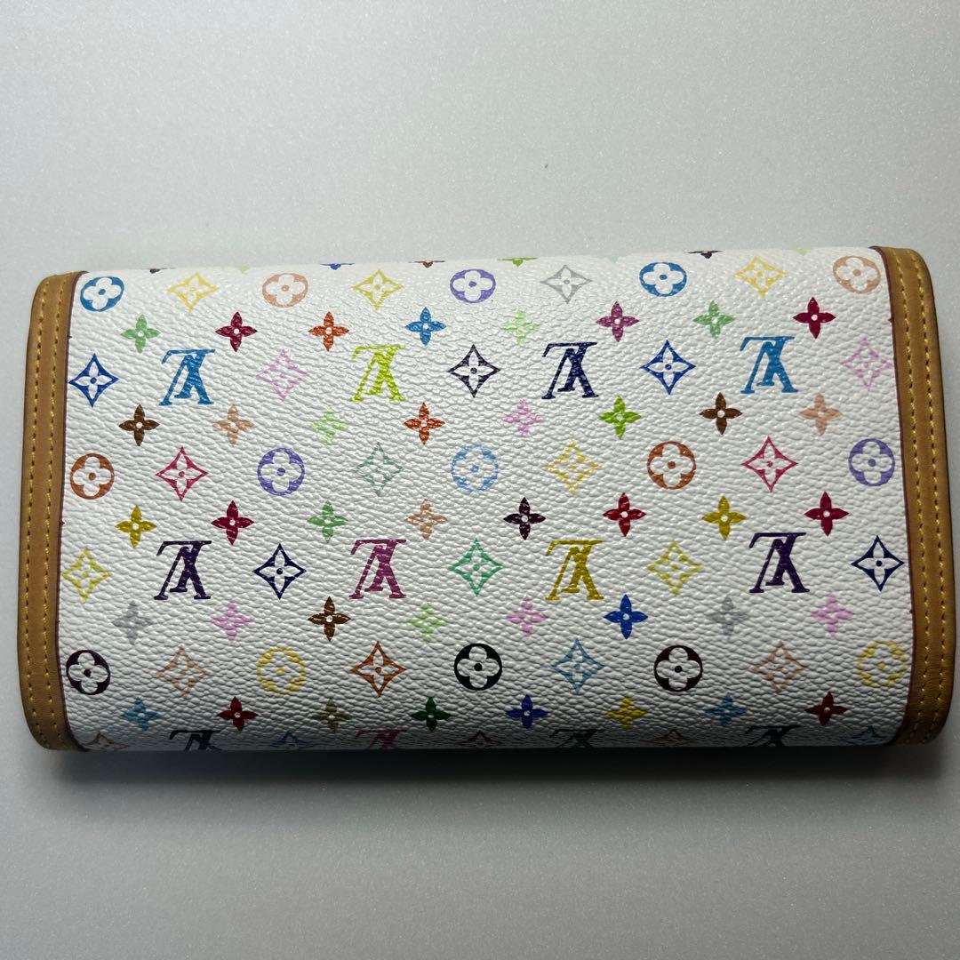 ルイヴィトン　長財布　マルチカラー　ポルトトレソール