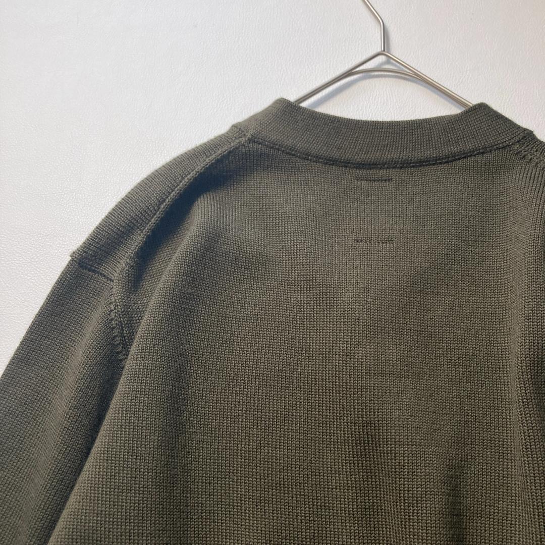 【コーキ】バトナー× SHIPS 別注 ウール100% カーキ ニット 2