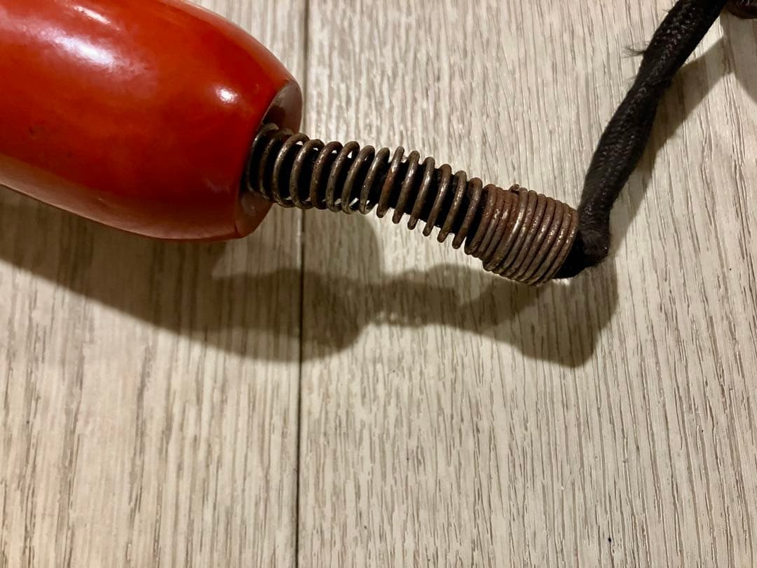 珍品　昭和レトロアイロンコテ　古型電球コンセント