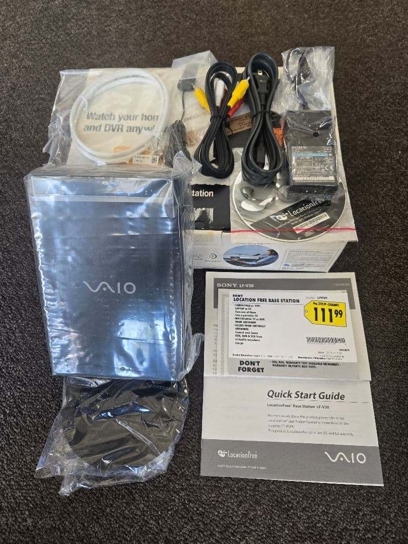 新品未使用SONY LocationFree BaseStation LFV30