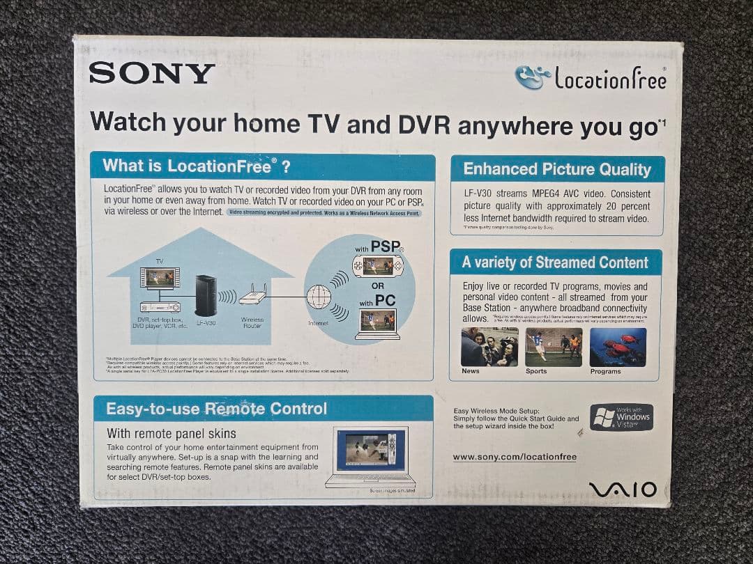 新品未使用SONY LocationFree BaseStation LFV30