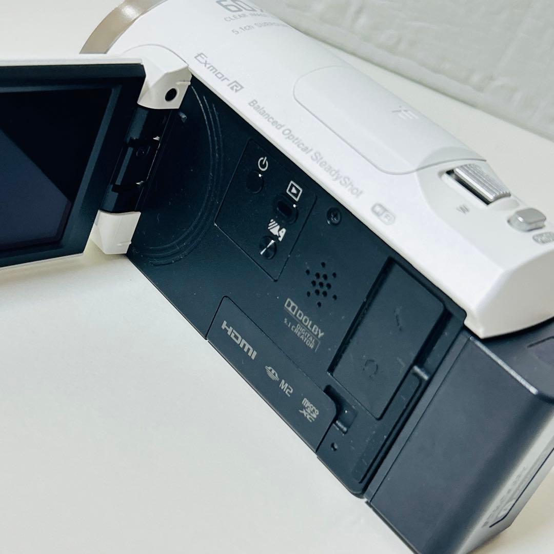 【未使用級】SONY HDR-CX680 ビデオカメラ ホワイト 別途購入品あり